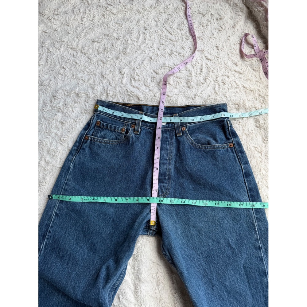 Levis 501 For Women Vintage Made in USA High Waist Slim Straight Leg Jeans 25 - Picture 3 of 12